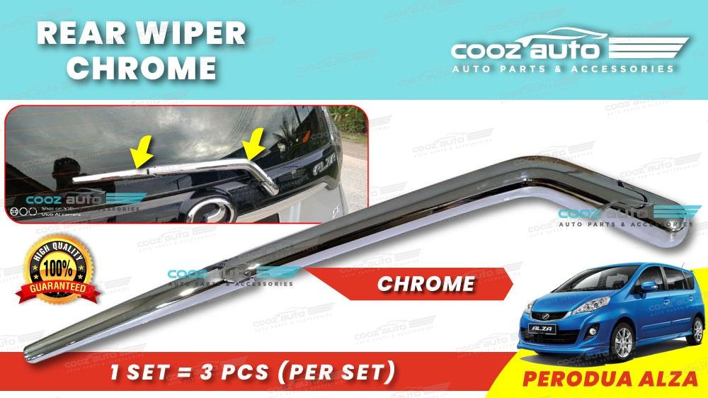Perodua Alza Chrome Rear Wiper Cover, Auto Accessories on Carousell