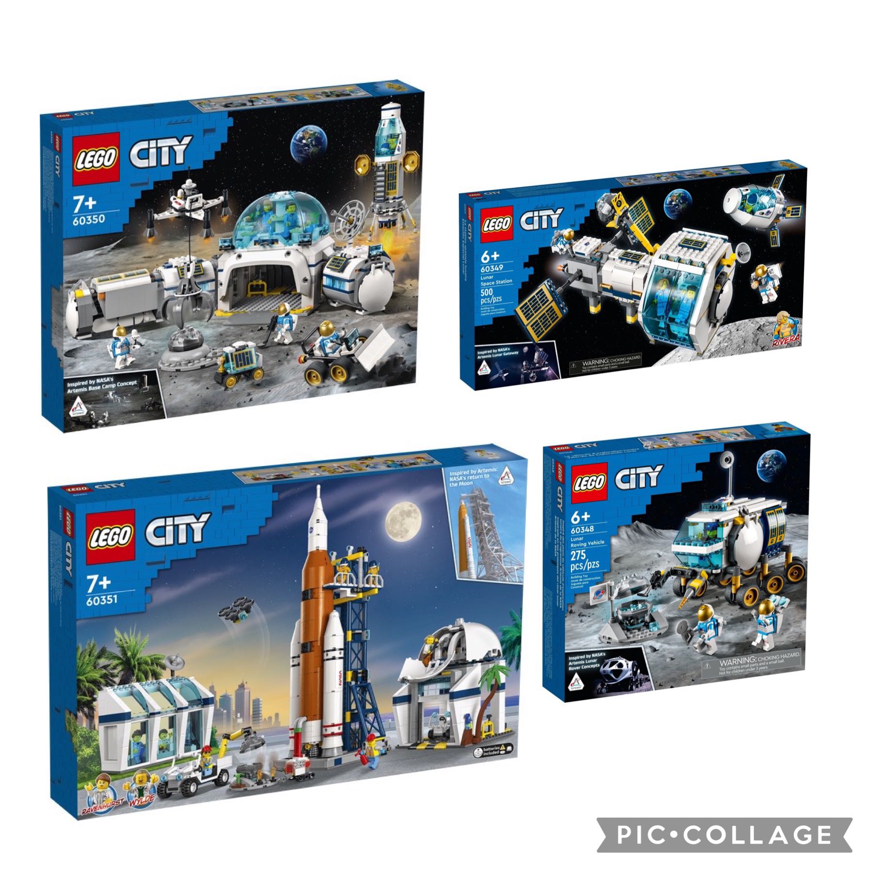 [PreOrder] LEGO CITY 60350 LUNAR RESEARCH BASE 60351 ROCKET LAUNCH ...