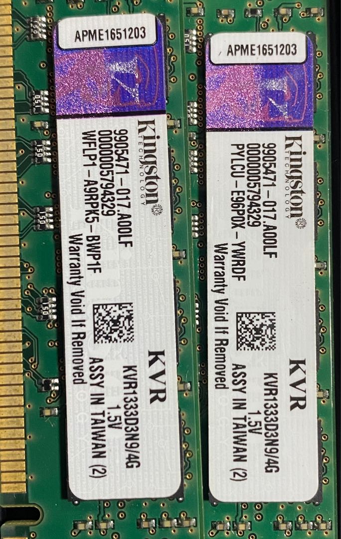 RAM chips, Computers & Tech, Parts & Accessories, Computer Parts on