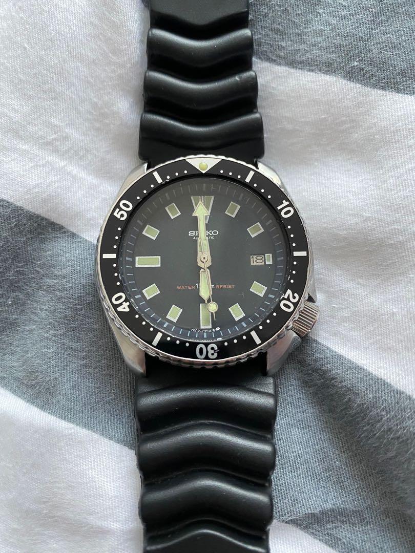 Seiko 7002 700J diver watch, Luxury, Watches on Carousell