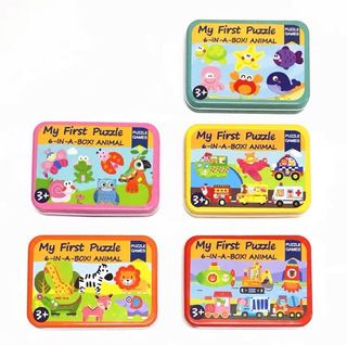 Details about   Puzzle Toys With Box Kids Christmas Wood Puzzles Educational Toy SG 