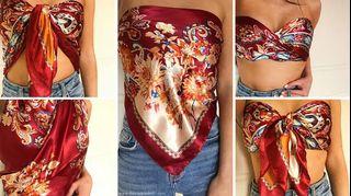 Silk Scarf 90 x 90 cm