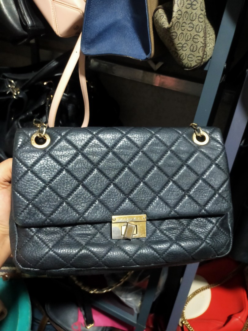 Sisley Chain / Leather Sling Bag, Women's Fashion, Bags & Wallets