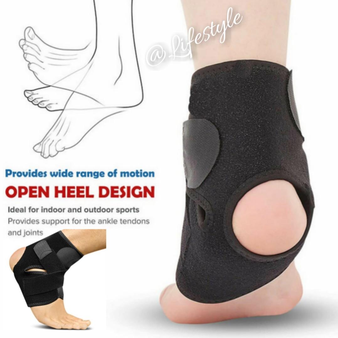 SODIAL Ankle Support 1 Pair Protection Plantar Fasciitis Foot Pain Relief Sleeve Wrap Ankle Care Support Heel Protective Socks M