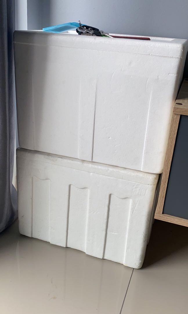 Styrofoam icebox USED, TV & Home Appliances, Kitchen Appliances, Wine