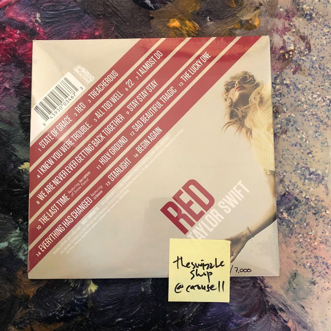Taylor Swift Red (2018 RSD Exclusive Crystal Clear Vinyl) [US Release
