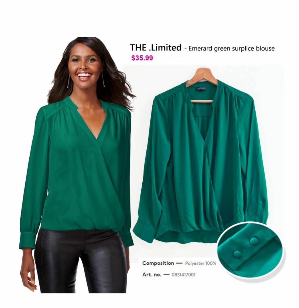 The limited wrap blouse, Fesyen Wanita 