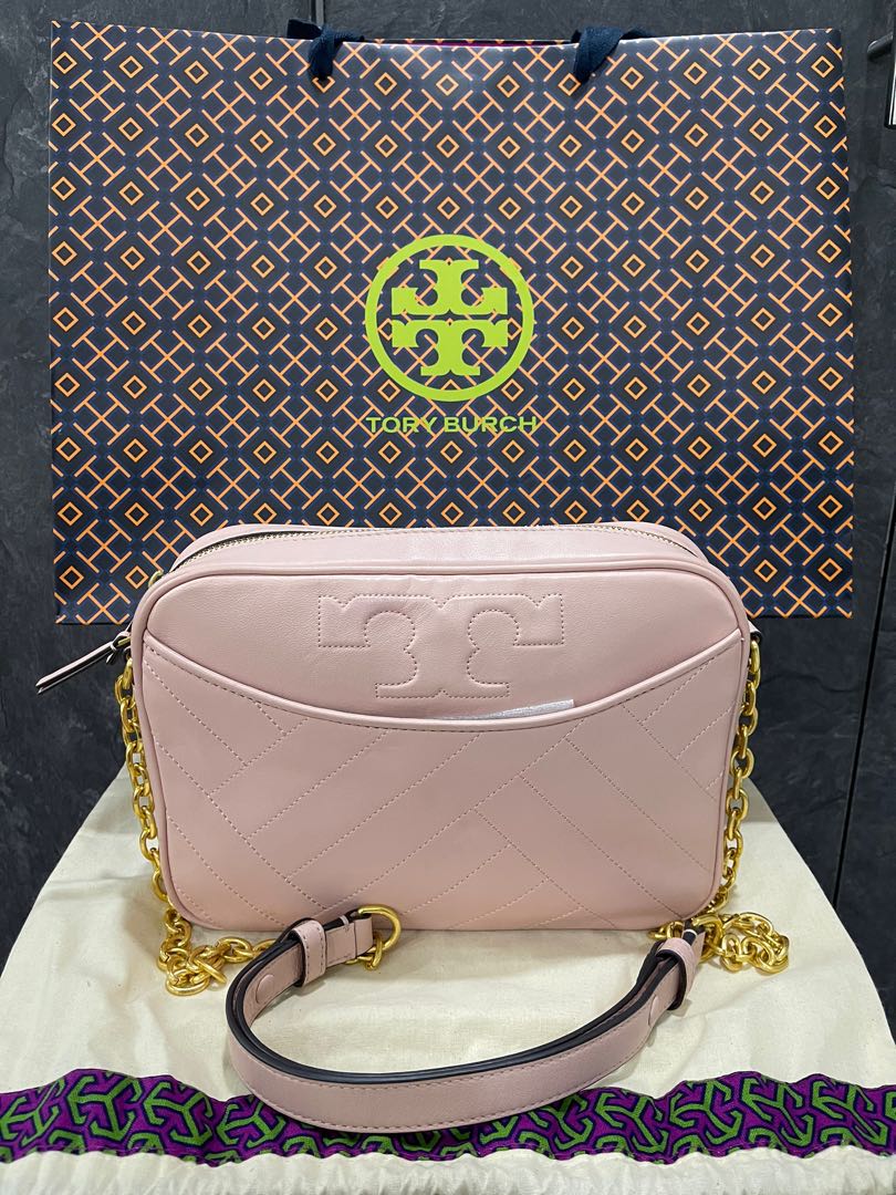 Tory Burch Alexa Camera Bag in Dark Pink Quartz, Luxury, Bags & Wallets on  Carousell