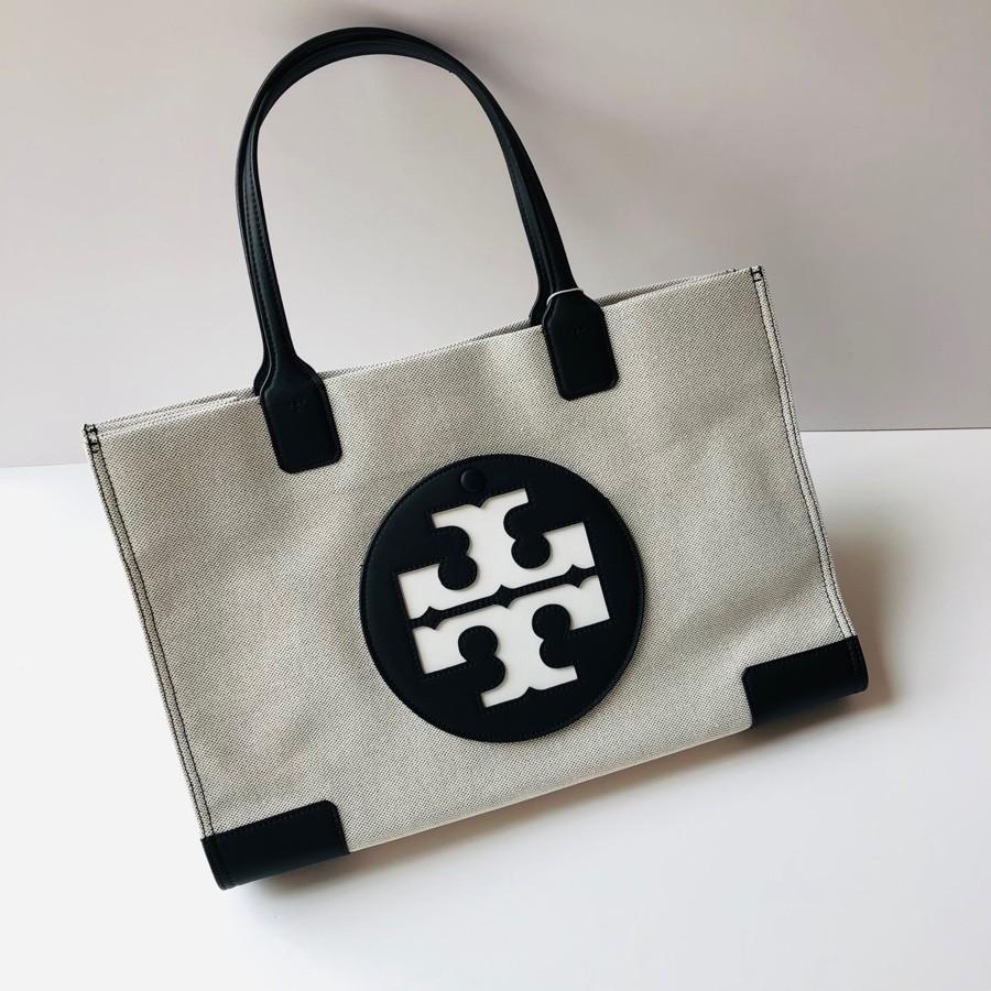 Tory Burch Ella Canvas Tote Bag, Women's Fashion, Bags & Wallets, Tote Bags  on Carousell