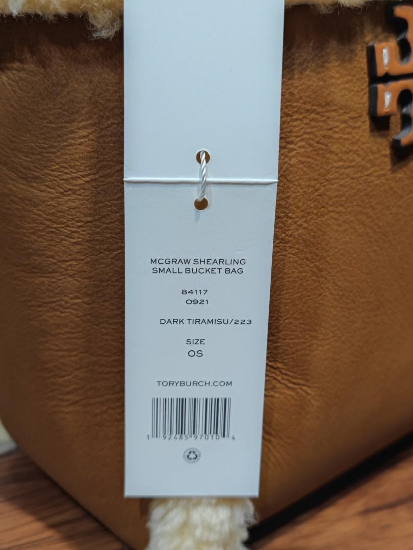 Tory Burch Small McGraw Genuine Shearling Bucket Bag