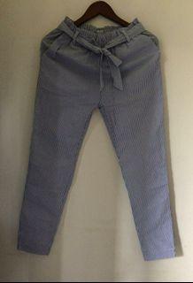 Trouser Pleated striped pants