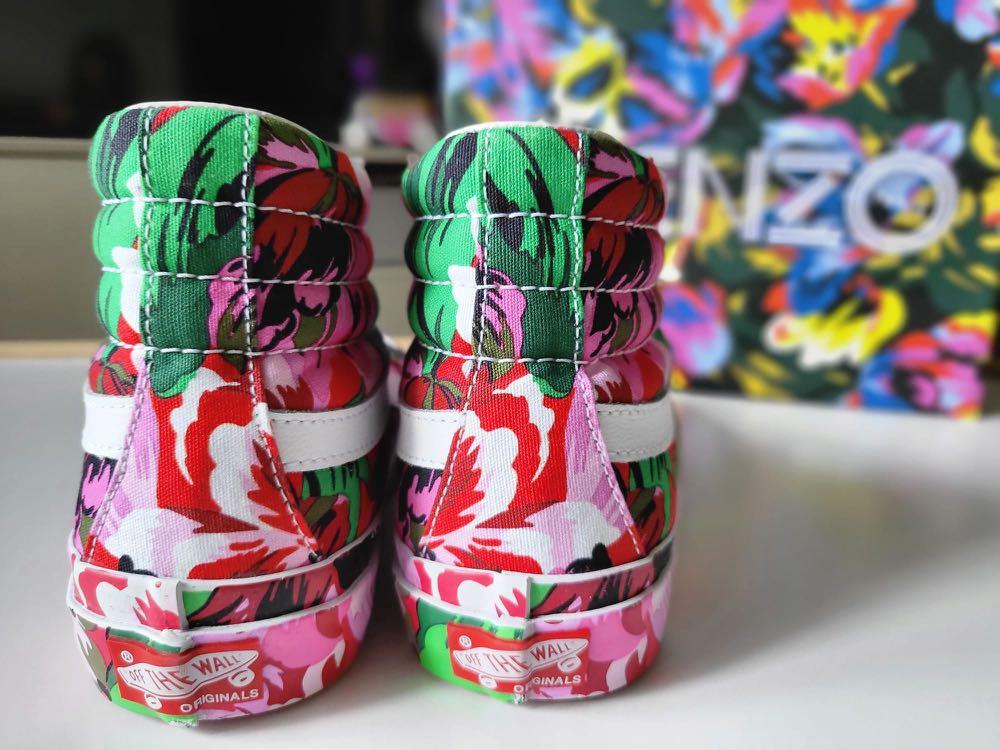 Red deals floral vans