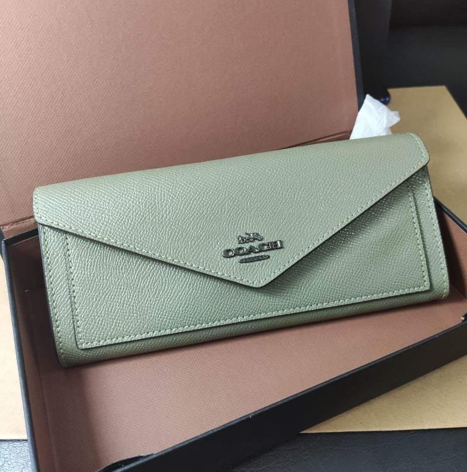 Coach light fern wallet top