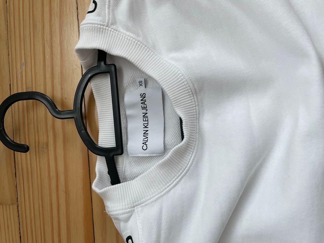Off-white oversized sweatshirt dress