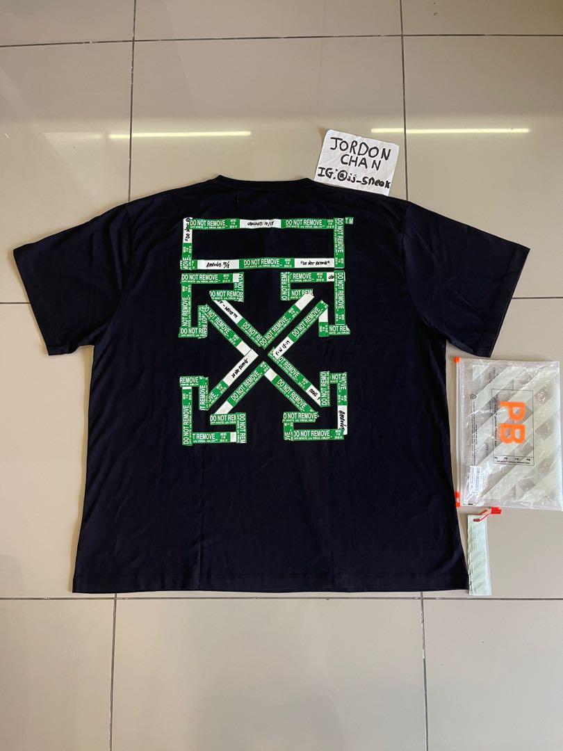 Off white deals green tee