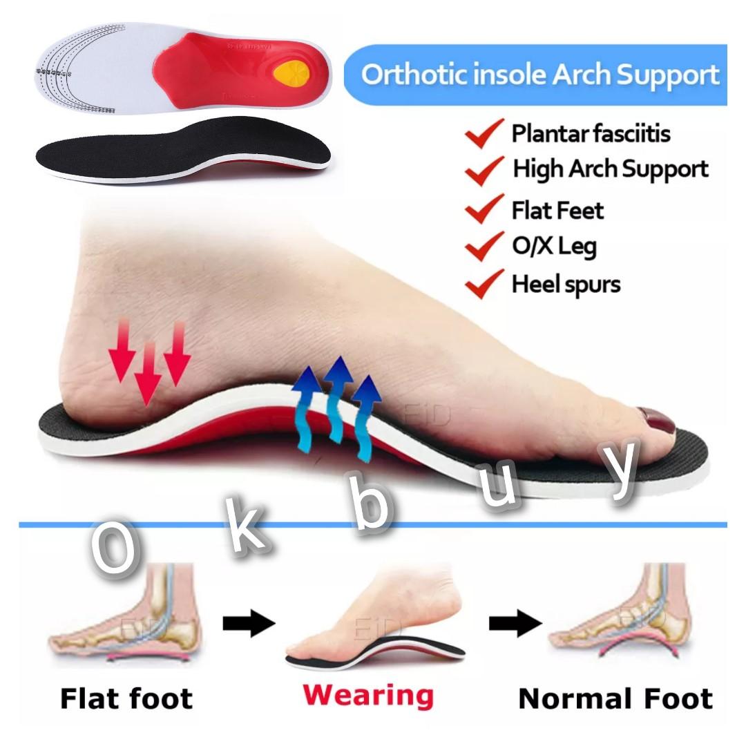1 Pair High Arch Support Pad Premium Orthotic Insoles Shoes For Men Insert 1 Pair High Arch Support Pad Premium Orthotic Insoles Shoes For Men Insert