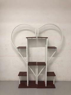 2-piece heart shaped rack