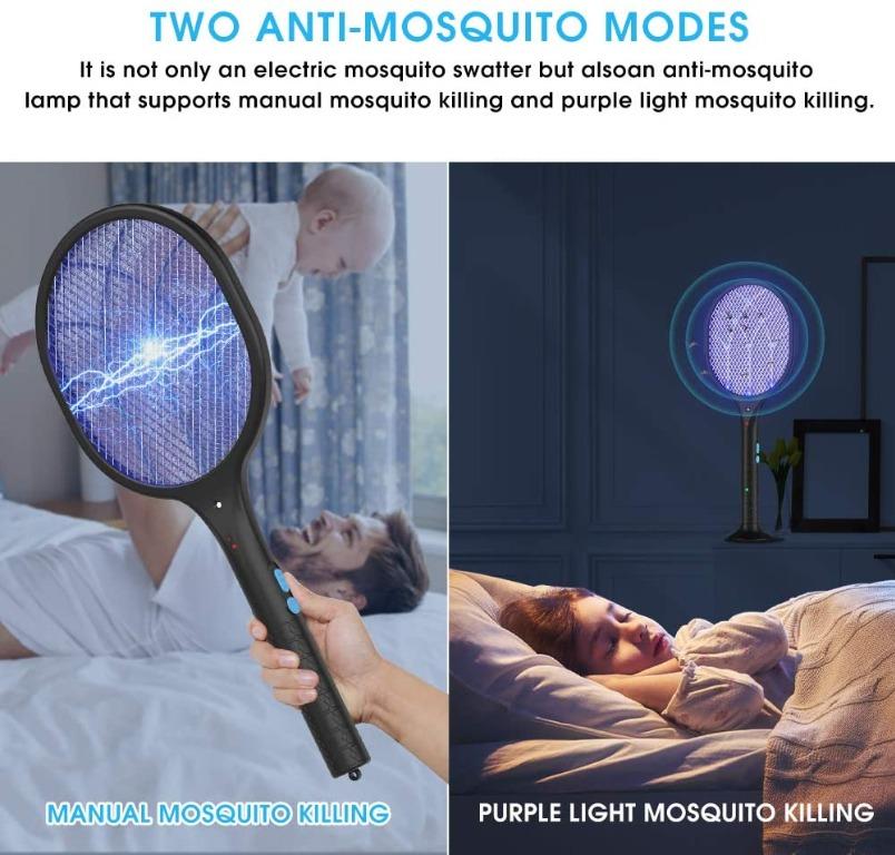 3229) DHWP01L Electric Mosquito Killer,Fly Racket,Bee Swatter Killer