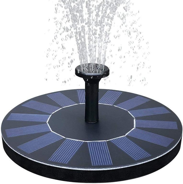 FeelGlad 6.0W water pond pump Floating Fountain 500L/H with Solar Fountain Pump 