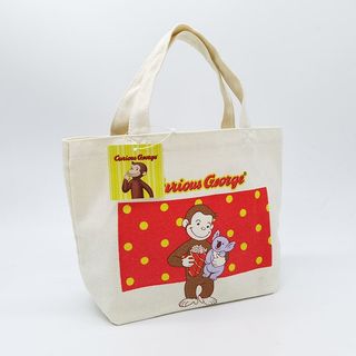 全新 日本 Curious George 喬治猴 環保 純棉 帆布袋 手提袋 便當包  (需訂購）64204046019330110