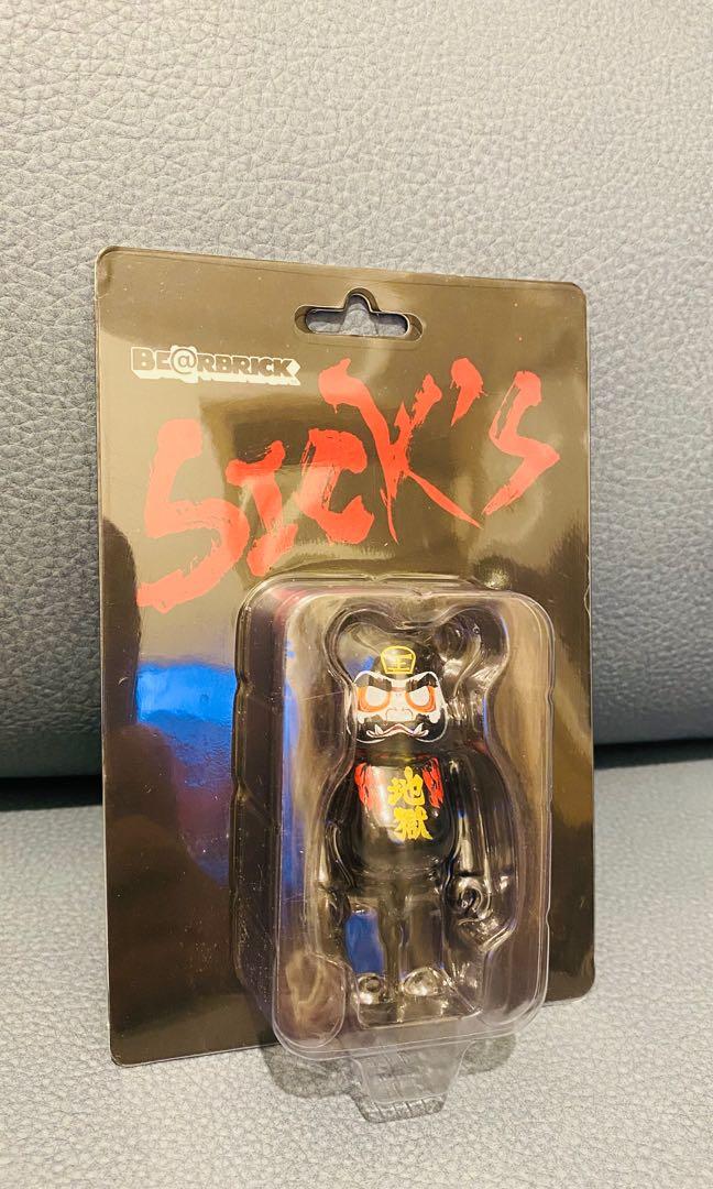 全新Bearbrick Be@rbrick 達摩達磨地獄100% sick sicks, 興趣及遊戲 