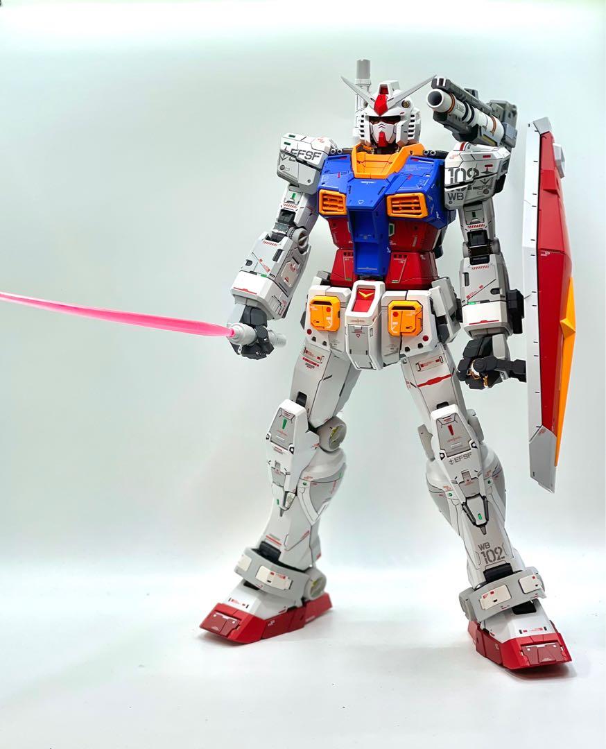 高達全上色完成品PGU Rx-78 元祖高達Gundam PG 1/60, 興趣及遊戲, 玩具