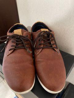 ALDO brown men shoes formal sepatu pria casual kerja kulit suede coklat size 41