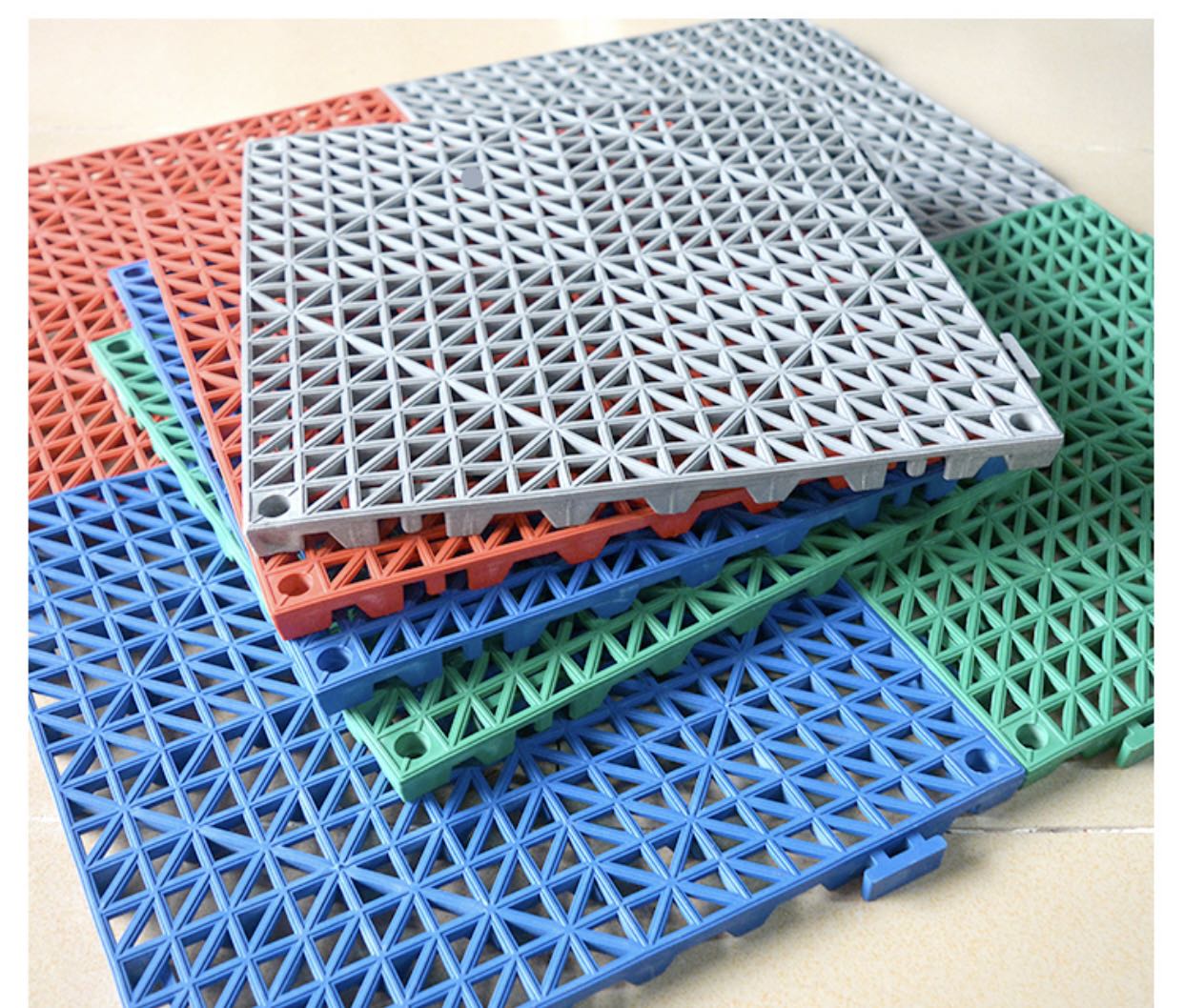 Anti slip floor mat interlocking inter lock interlock clip PVC bathroom