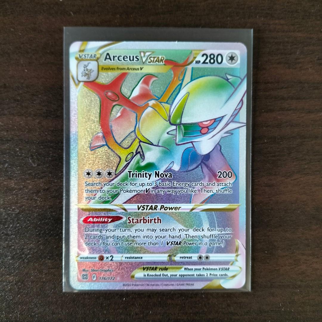 how rare is arceus pokemon card Amazon.com: Pokemon – Arceus Vstar 184/172 – Brilliant Stars – Secret Rare  – Gold Holo main image 0