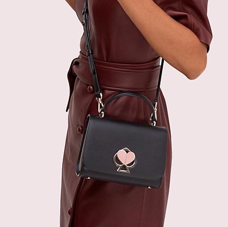 AUTHENTIC KATE SPADE Nicola Twistlock Small Top Handle Bag Navy