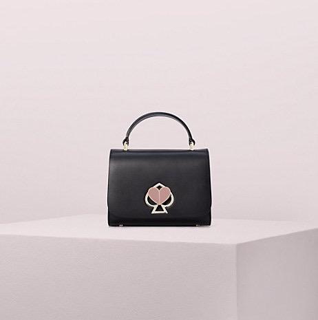 AUTHENTIC KATE SPADE Nicola Twistlock Small Top Handle Bag Navy