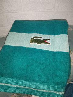 Authentic lacoste bath towel