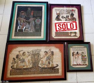 Authentic Papyrus purchased in Egypt (Framed in the Philippines)