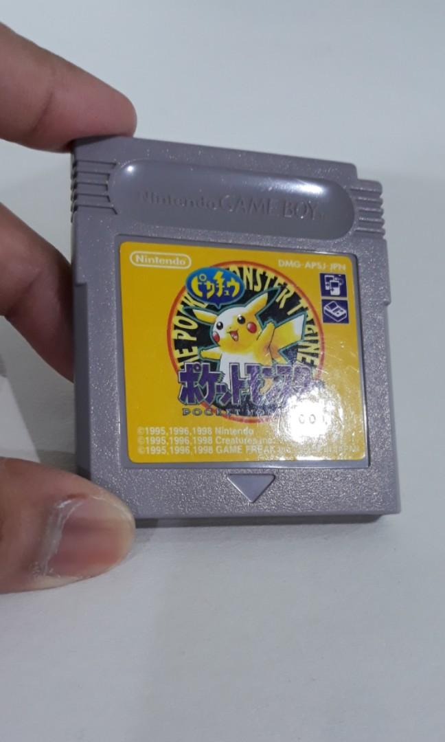 Authentic Pokemon Yellow JPN | DS:00 (Category: Nintendo) located in Daraga. Submitted by namikazeloves (Listing ID 1145916940, Image 1). Description: GBC Pokemon Yellow JPN DS:00 (Gameboy Advance SP not included) ✅ AUTHENTIC COPY Japanese Game Pokemon Yellow for Gameboy Color. (See photos for proof of authencity) ✅Can be also played in GBA, GBASP. ✅ Tested. Saving. ✅ Original Cartridge with Dry Seal (DS) number "00" RFS: Decluttering Price: PHP 