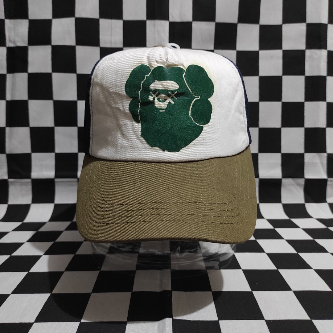 kaws bape hat