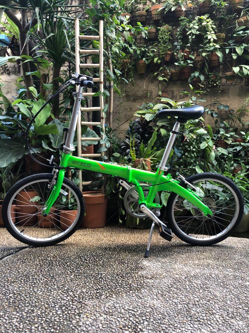 Biceco Folding Bike Powered by Dahon Sports Equipment Bicycles