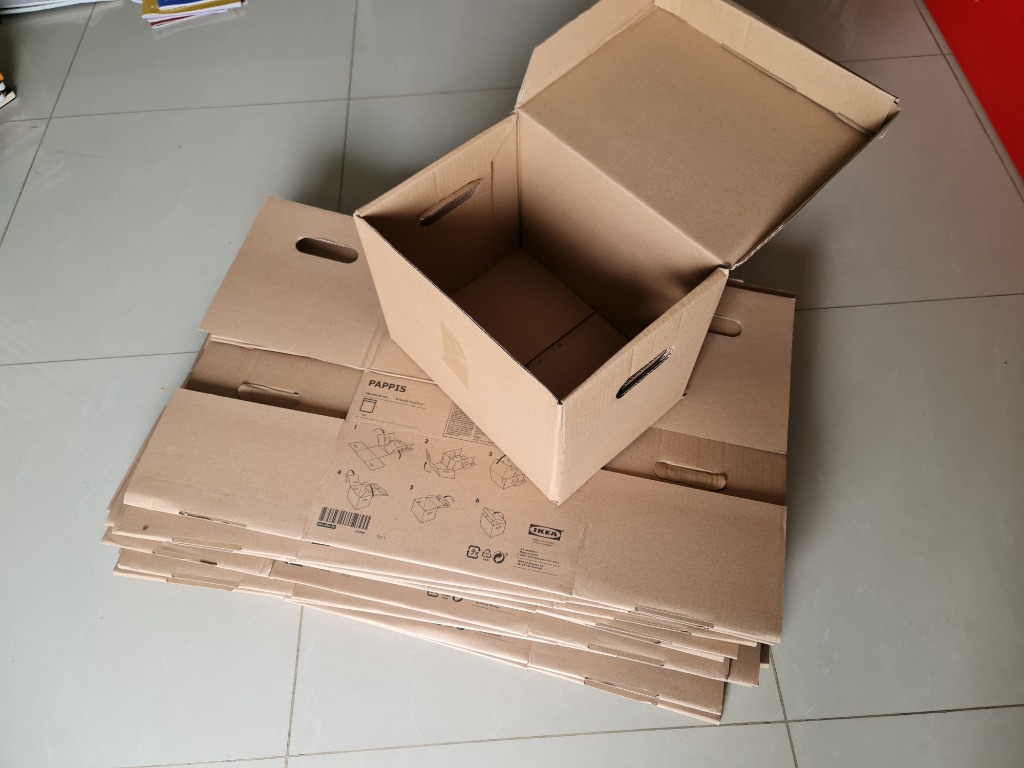 Book boxes moving boxes, Free Items on Carousell