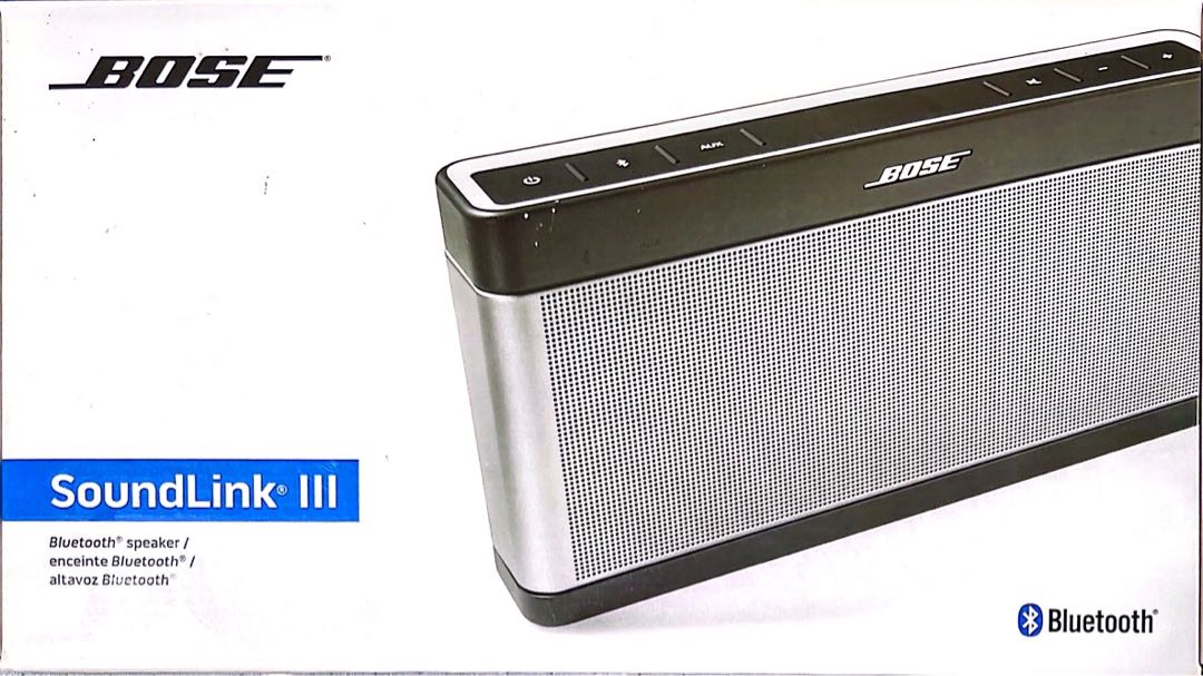 Bose SoundLink III Bluetooth Speaker, Audio, Portable Music 