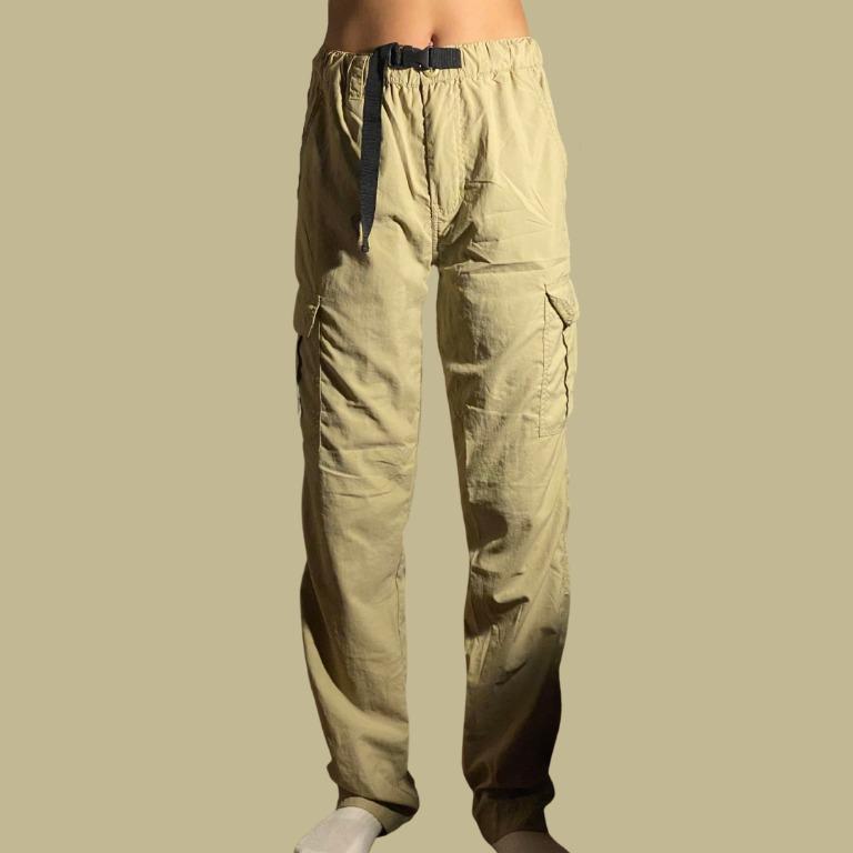 Khaki Cargo Pants with Belt, Women's Fashion, Bottoms, Other Bottoms on  Carousell