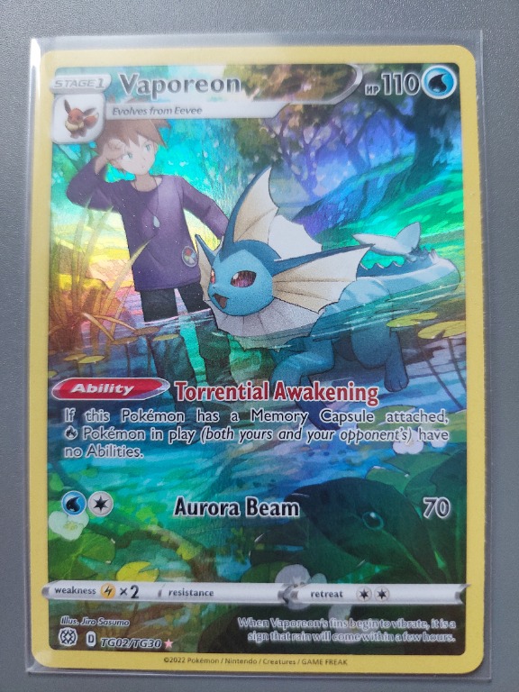 Brilliant Stars Vaporeon (Trainer Gallery #TG02)