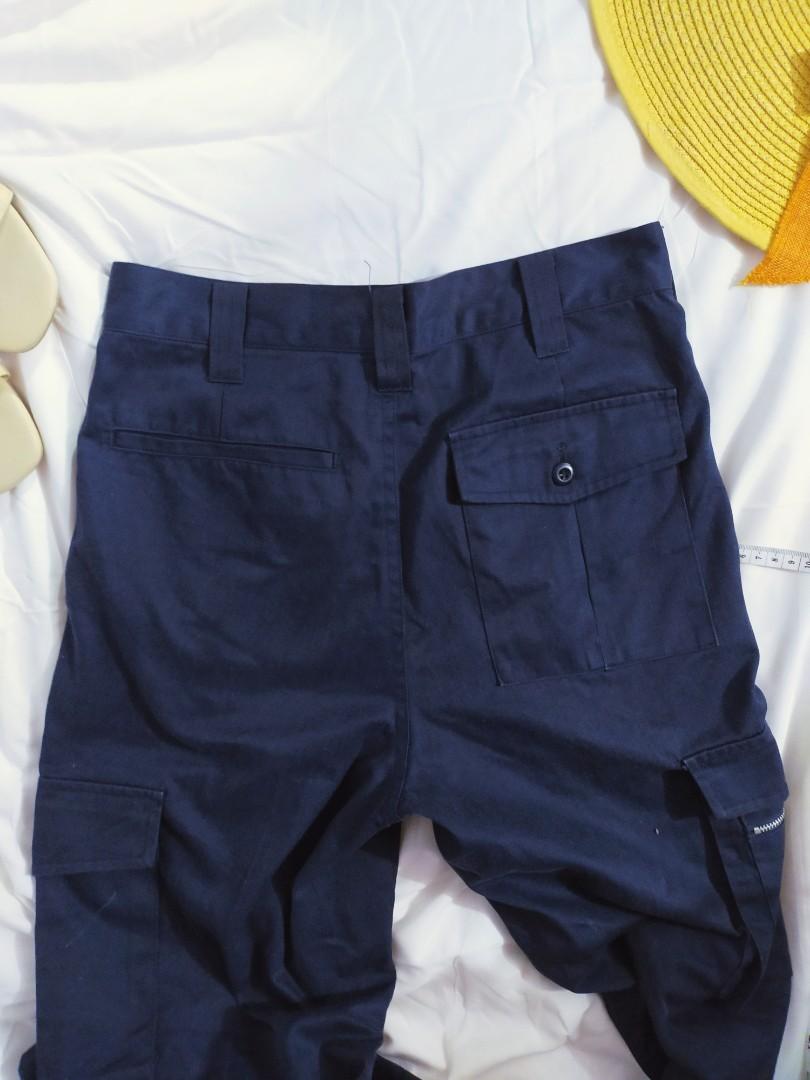 CARGO PANTS / NAVY BLUE, Women's Fashion, Bottoms, Jeans on Carousell