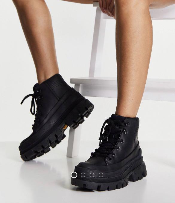 CAT Chunky Sole Ankle Platform Boots