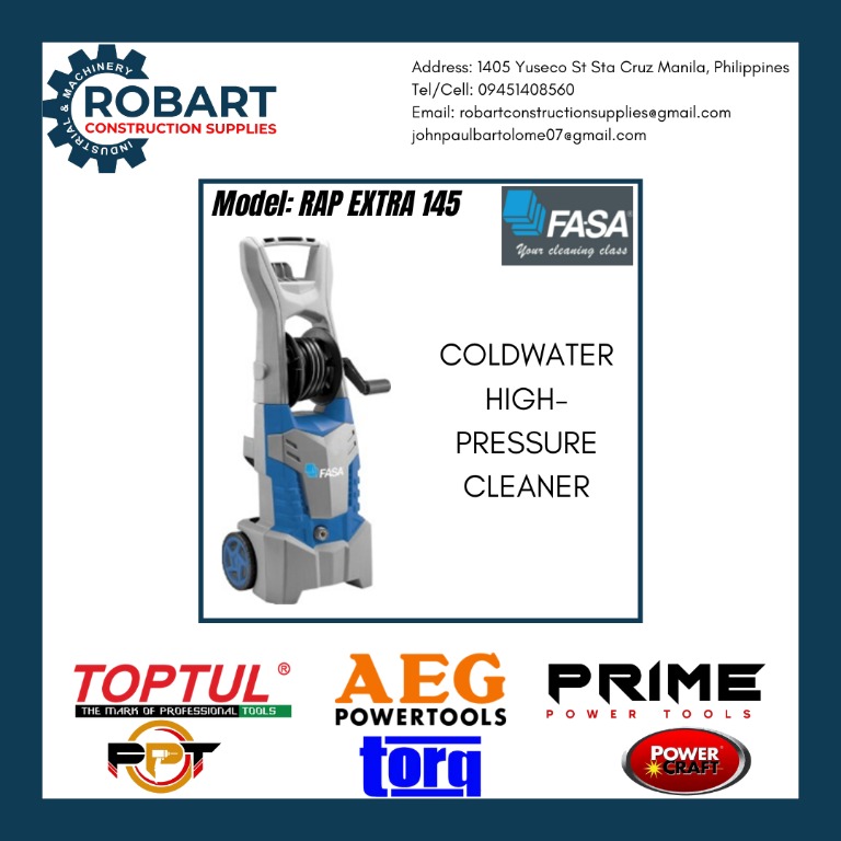 COLD WATER HIGHPRESSURE CLEANER RAP EXTRA 145, Furniture & Home Living