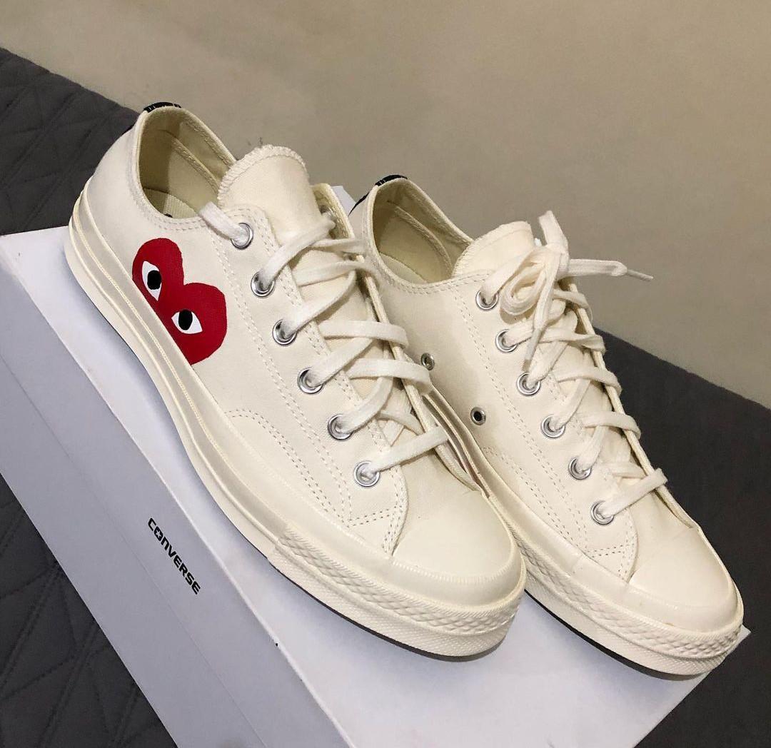 Resignation Typisk Foresee Chuck Taylor All-Star 70s Hi Comme Des Garçons PLAY White
