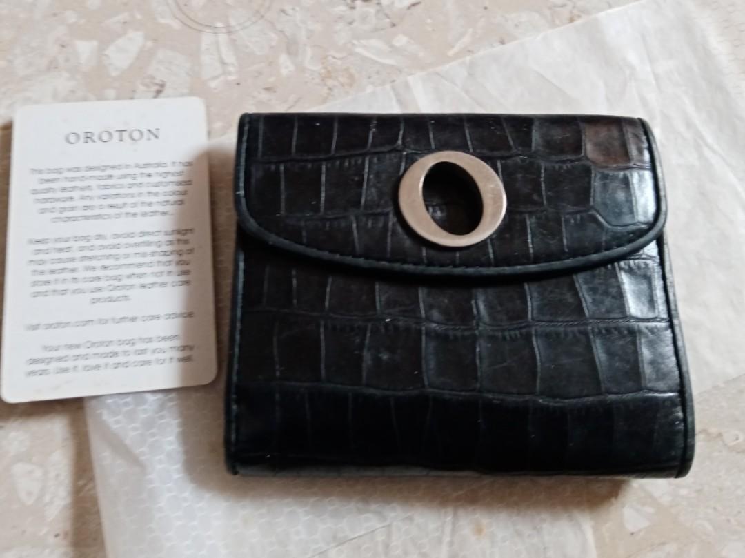 Croc wallet Oroton, Women's Fashion, Bags & Wallets, Wallets & Card
