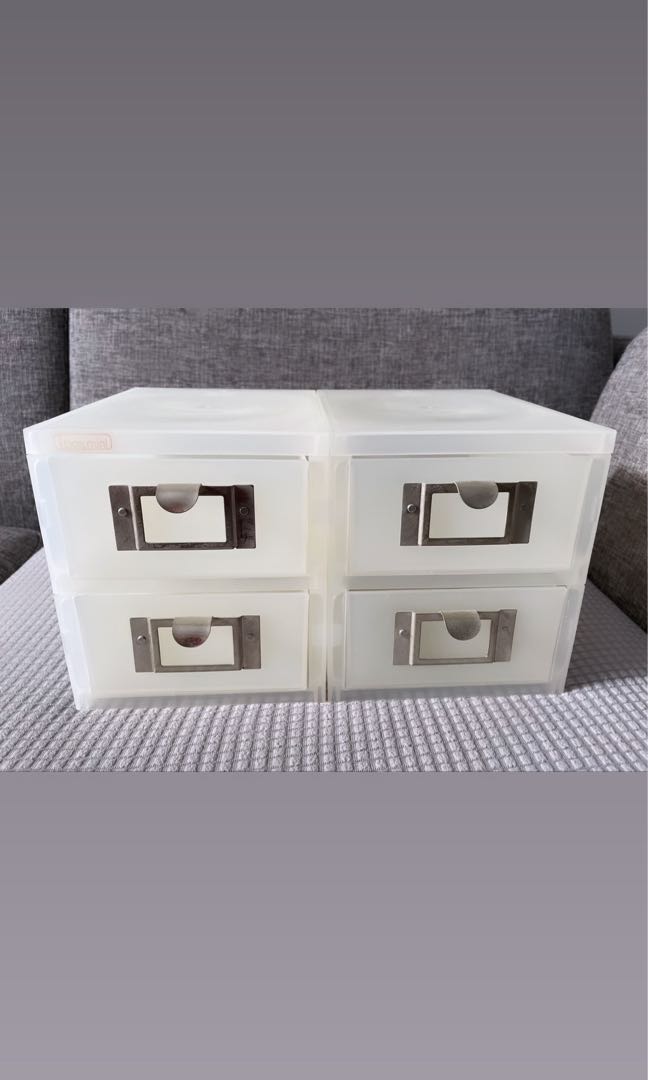 desktop plastic drawer storage, Furniture & Home Living, Home ...