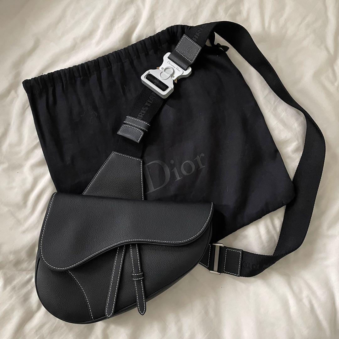 Dior Homme Saddle Bag Oblique Jacquard Luxury Bags  Wallets on Carousell