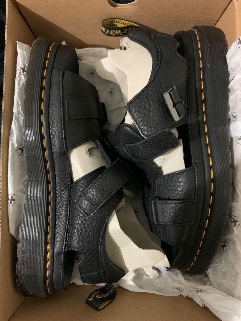 Dr Martens Hayden Black Grizzly Sandals