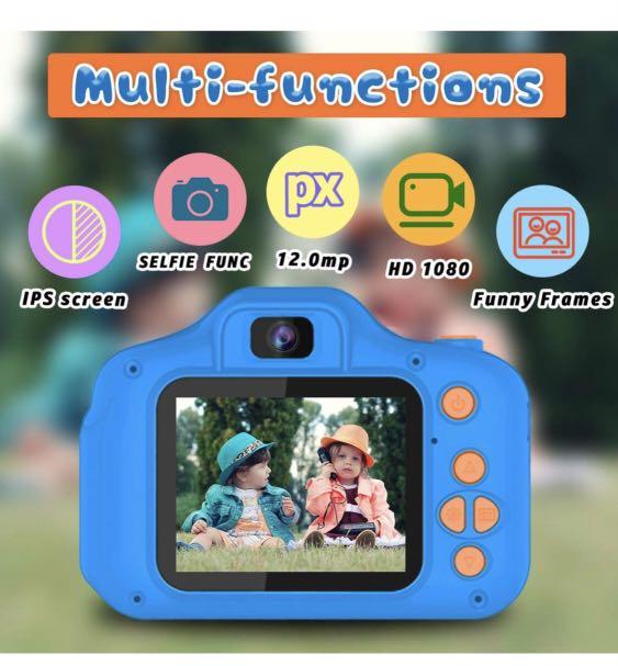 Dylanto Upgrade Kids Selfie Camera, Christmas Birthday Gifts for Boys Age 3- 9, HD Digital Video
