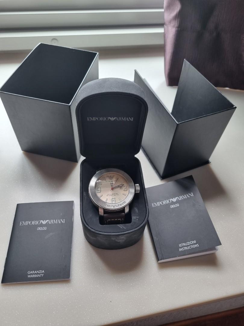 Emporio armani big watch new battery changed, Men's Fashion, Watches &  Accessories, Watches on Carousell